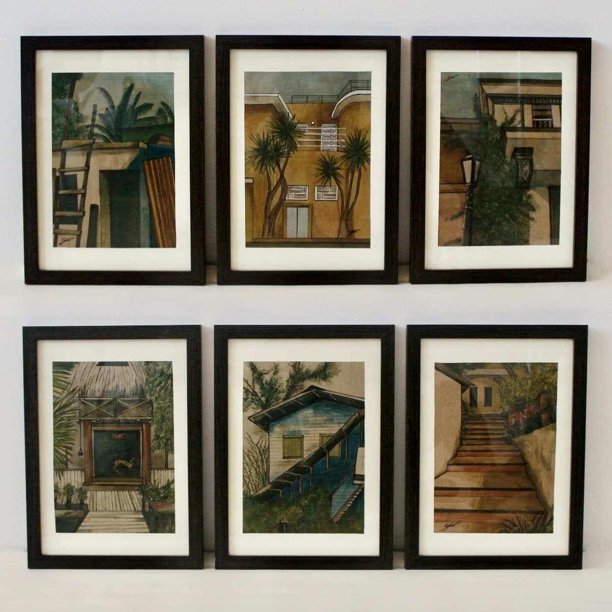 Drawings (mixed media), 17 x 23 cm, 2022