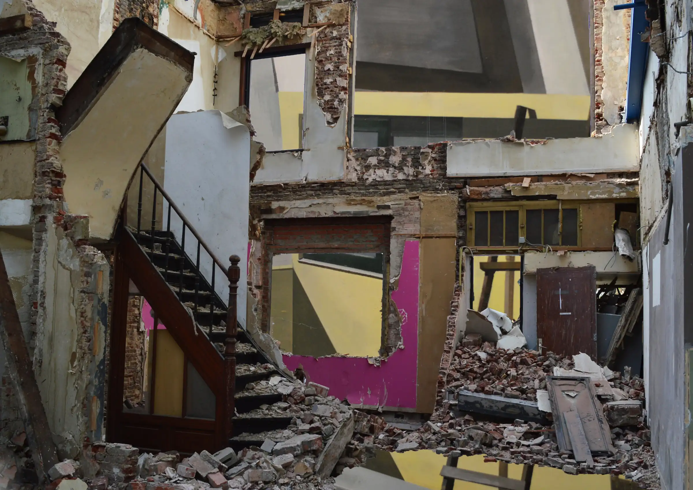 Collage, print on wood, 2017